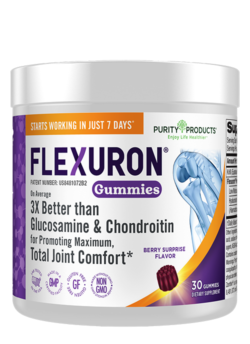 Flexuron® Daily Joint Care Berry Surprise Flavored Gummies with Krill Oil Complex 30 Count - Purity Products®