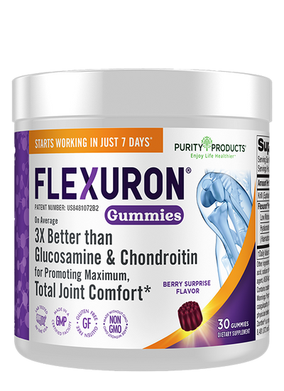 Flexuron® Daily Joint Care Berry Surprise Flavored Gummies with Krill Oil Complex 30 Count - Purity Products®