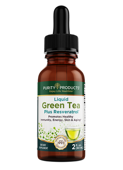 Liquid Green Tea Plus Resveratrol Antioxidant Immune Support 2 fl oz (60mL) - Purity Products®