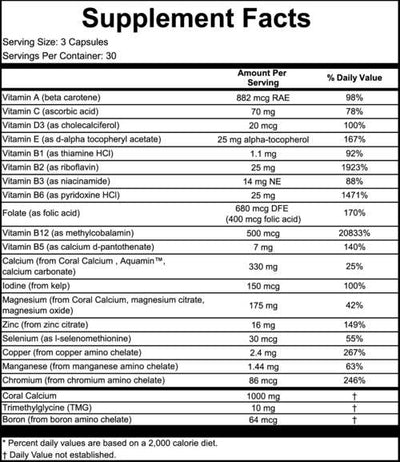 Coral Calcium Supreme Marine Grade Mineral Complex 90 Capsules - Robert Barefoot